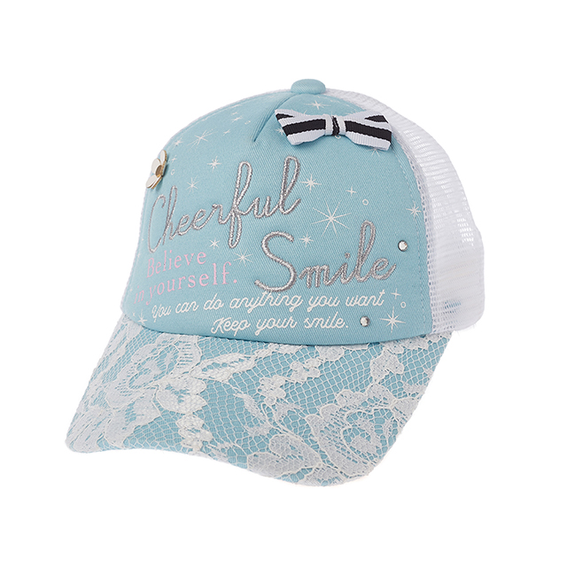 Custom embroidered foam and mesh kids trucker cap 5 panel mesh cap and hat