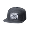 Custom 100% white brim hat metallic embroidery Flat Peak Cap