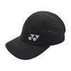Black Quick Dry Sports Baseball Cap With White Triangle Circle Print Logo