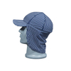 Stripe Print Neck Flap Swim Hat