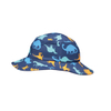 Dinosaur Print Wide Brim Swim Hat