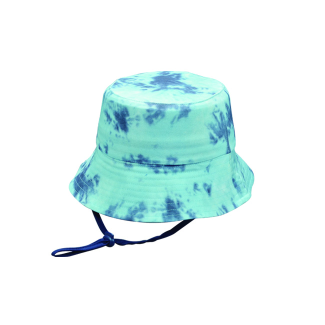 Camouflage Mesh Bucket Hat with Adjustable Chin Strap