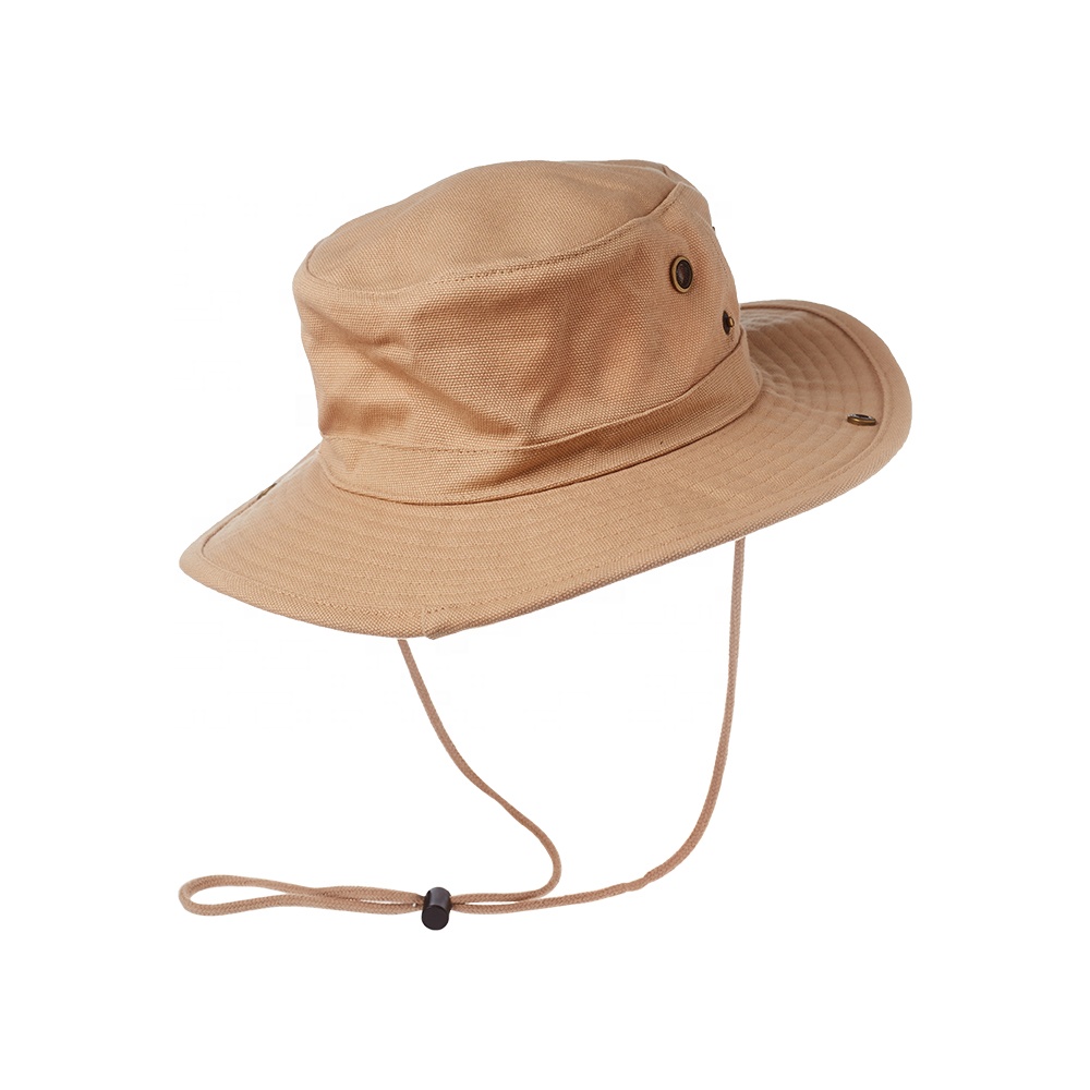 Women And Men Fishing Cap Custom Logo Bucket Hat With String