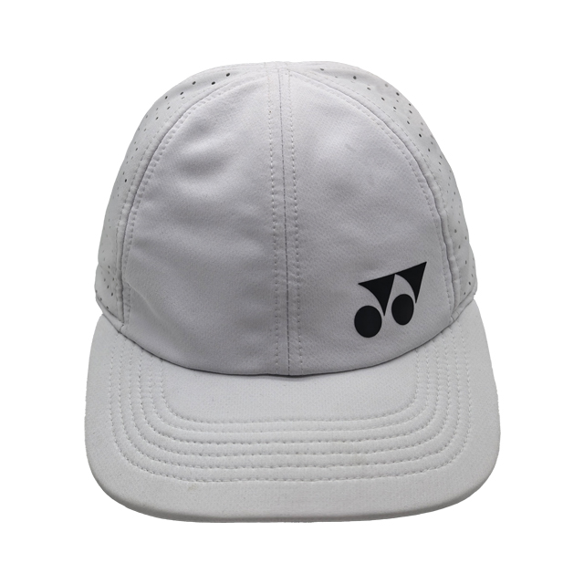 Light Grey Laser Perforated Quick Dry 5 Panel Sports Cap
