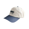 Cream Navy Two-Tone Lightweight Quick Dry 6 Panel Soft Dad Cap