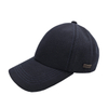 Dark Navy Twill Wool Blend 6 Panel Casual Dad Baseball Cap