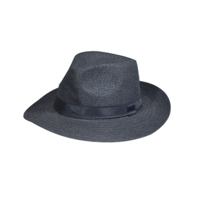 Classic Black Ribbon Fedora Outdoor Sun Hat