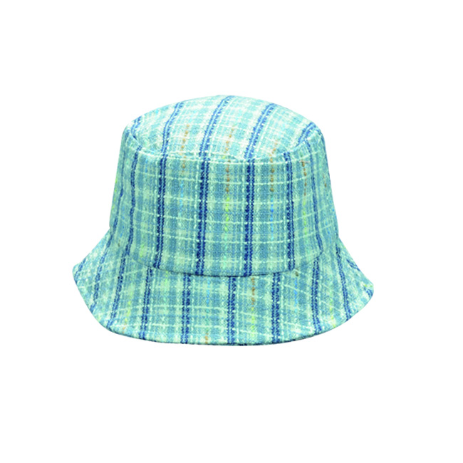 Orange-Yellow Stripe Terry Cloth Bucket Hat