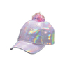 Kids Disney Frozen Elsa Holographic Pom Pom Baseball Cap