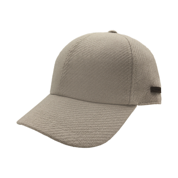 Dark Navy Twill Woven Winter Baseball Cap With Side Leather Tag