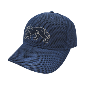 Full Mesh Baseball Cap With Walking Lion Outline Embroidery