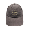 Vintage Pigment Washed Dad Hat With Circular Embroidery Logo