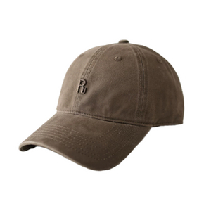 Coffee Pigment Washed Cotton 6 Panel Relaxed Dad Cap