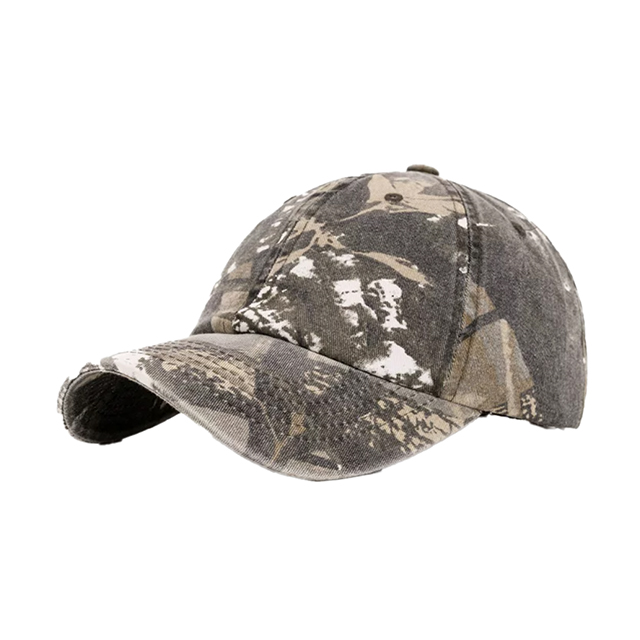 Real Tree Leaf Camo Cotton 6 Panel Blank Classic Dad Cap