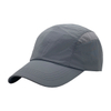 Light Grey Split Mesh Back Blank Quick Dry 5 Panel Running Sports Cap