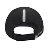 Black Quick Dry Sports Baseball Cap With White Triangle Circle Print Logo