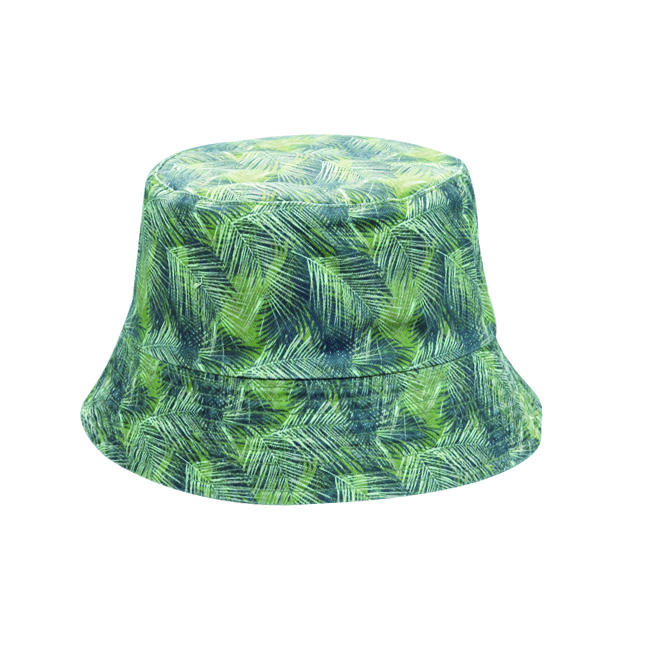 Gold Mesh Monogram Pattern Bucket Hat