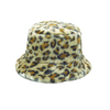 Black & White Zebra Print Faux Fur Bucket Winter Hat