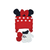 Kids Disney Stitch Pink Knit Beanie & Gloves Winter Set