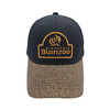 Two-Tone 6 Panel Structured Baseball Cap With 3D Embroidery Patch & Cork Print Brim