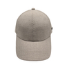 Dark Navy Twill Woven Winter Baseball Cap With Side Leather Tag