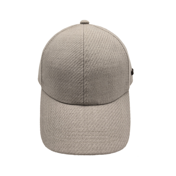 Dark Navy Twill Woven Winter Baseball Cap With Side Leather Tag