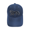 Full Mesh Baseball Cap With Walking Lion Outline Embroidery