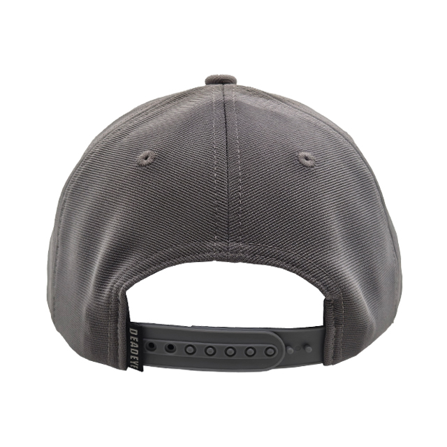 Gray Cotton Twill 6 Panel Casual Dad Cap With Circular Ram Sheep PVC Patch Logo