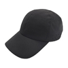 Solid Black Blank Fine Mesh Quick Dry 5 Panel Running Sports Cap