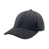 Dark Grey Thick Wool Blend Blank Solid 6 Panel Winter Baseball Cap