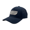 Navy Split Rear Laser Perforated Quick Dry 6 Panel Sports Cap