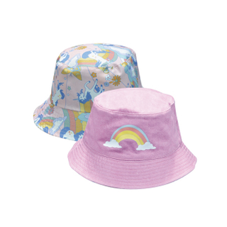 Reversible Rainbow & Unicorn Print Bucket Hat