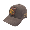 Washed Structured Baseball Cap With Capybara Printed Patch