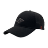 Black Split Rear Laser Perforated Quick Dry 6 Panel Sports Cap