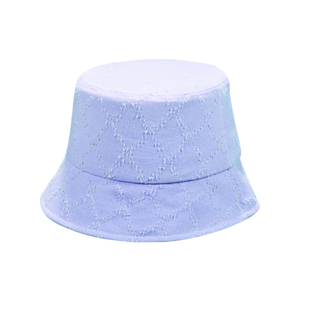Eyelet Embroidery Cotton Bucket Hat