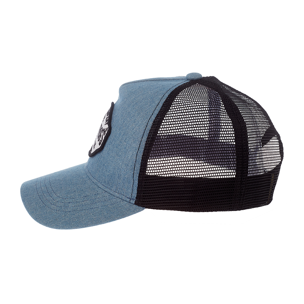 Custom Good Materials 60% Cotton Running Hat 5 Panel Mesh Trucker Hat