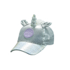 Kids Silver Sequin Unicorn Baseball Cap