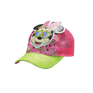 Kids Disney Minnie Mouse Watermelon Glitter Trucker Cap