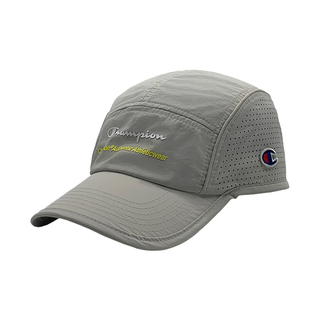 Light Grey Split Rear Laser Perforated Quick Dry 5 Panel Running Cap