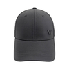 Solid Black Cotton Twill 6 Panel Dad Cap With Tone-On-Tone W Embroidery