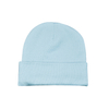 Light Blue Cuffed Knit Beanie Hat