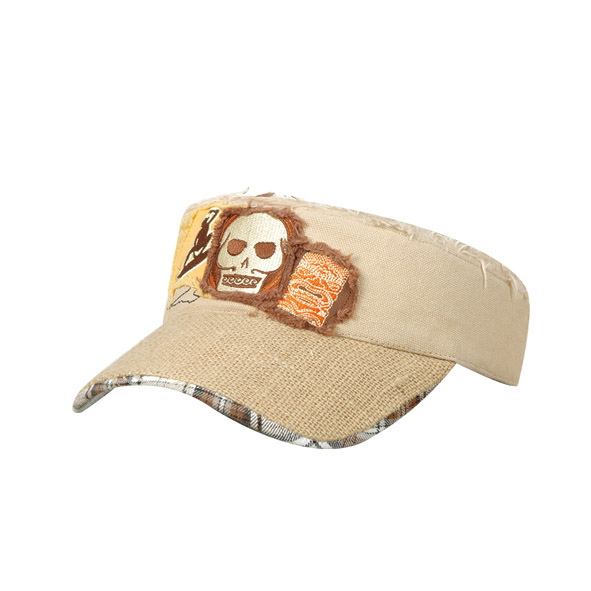 Hot Sale 100% Cotton Sporty Quick Dry Adjustable Sport Sun Visor