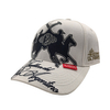 polo themed baseball cap, heavy multi‑color embroidery hat, black cotton twill casual cap