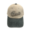 Two-Tone Contrast Washed Cotton Twill Baseball Cap With 3D Puff Classic Embroidery Logo