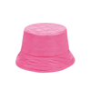 Hot Pink Quilted Puffer Bucket Winter Hat
