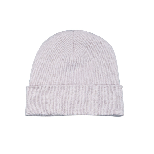 Light Blue Cuffed Knit Beanie Hat