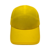 Bright Yellow Quick‑Dry Perforated Mesh 6‑Panel Blank Sport Baseball Cap
