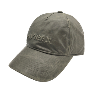 Vintage Distressed Faux Leather Baseball Cap With Debossed Embossed Logo