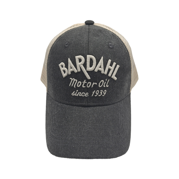6 Panel Two-Tone Trucker Cap With 3D Puff Embroidery BARDAHL Logo