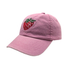 Pigment Washed Dad Hat With 3D Strawberry Embroidery